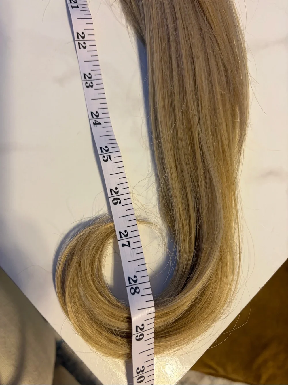 Honey Blonde wrap around Hair Extension - Natural Blonde